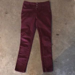 Maroon Skinny Jeans